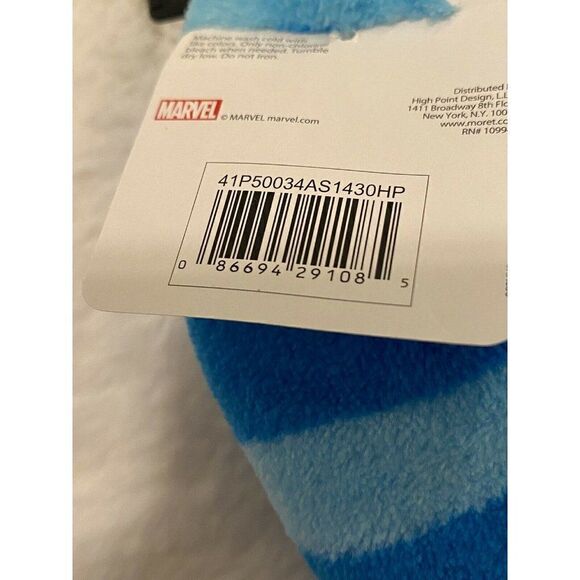 NEW Marvel Captain America Fuzzy Babba Slipper KID - Picture 6 of 7